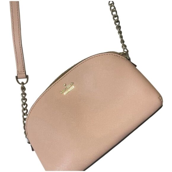 Kate‎ Spade New York Pink Leather Crossbody Bag With Gold Chain - Picture 9 of 9